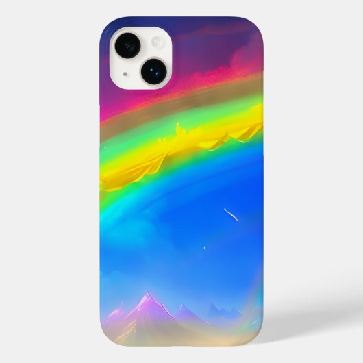 Rainbow Glow Sky Case-Mate iPhone Hülle (Rückseite)