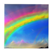 Rainbow Glow Sky Fliese (Vorderseite)