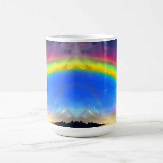 Rainbow Glow Sky Kaffeetasse (Mittel)