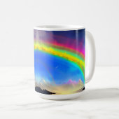 Rainbow Glow Sky Kaffeetasse (VorderseiteRechts)