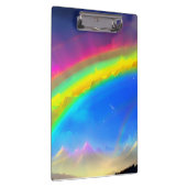 Rainbow Glow Sky Klemmbrett (Rechts)