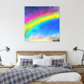 Rainbow Glow Sky Leinwanddruck (Insitu (Schlafzimmer))