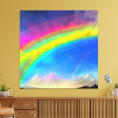 Rainbow Glow Sky Leinwanddruck (Insitu (Wohnzimmer))