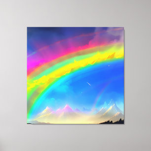Rainbow Glow Sky Leinwanddruck