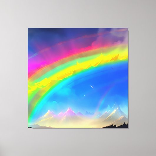 Rainbow Glow Sky Leinwanddruck (Vorderseite)
