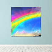Rainbow Glow Sky Leinwanddruck (Insitu (Holzboden))