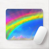 Rainbow Glow Sky Mousepad (Mit Mouse)
