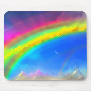 Rainbow Glow Sky Mousepad