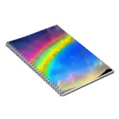 Rainbow Glow Sky Notizblock (Rechte Seite)