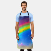 Rainbow Glow Sky Schürze (Getragen)