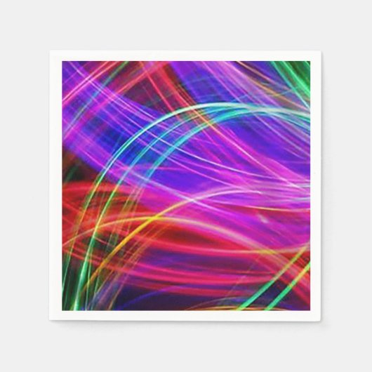 Rainbow Glow Sticks Serviette (Vorderseite)