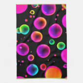 Rainbow Glows Bubble Dream Geschirrtuch (Vertikal)
