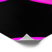 Rainbow Glows Bubble Dream Poster (Ecke)