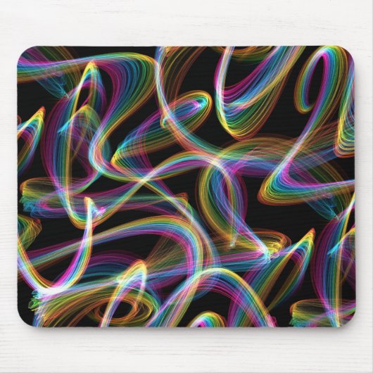 rainbow glowstick lightpainting : mousepad (Vorne)