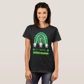 Rainbow Gnome Happy St Patricks Da T-Shirt (Vorne ganz)