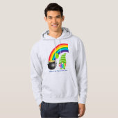 Rainbow Gnome Pot of Gold St Paddys Day Hoodie (Vorne ganz)