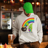 Rainbow Gnome Pot of Gold St Paddys Day Hoodie