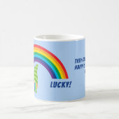 Rainbow Gnome Pot of Gold St Patricks Day Kaffeetasse (Mittel)