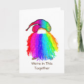 Rainbow Gnome: Wir sind zusammen Karte (Vorderseite)