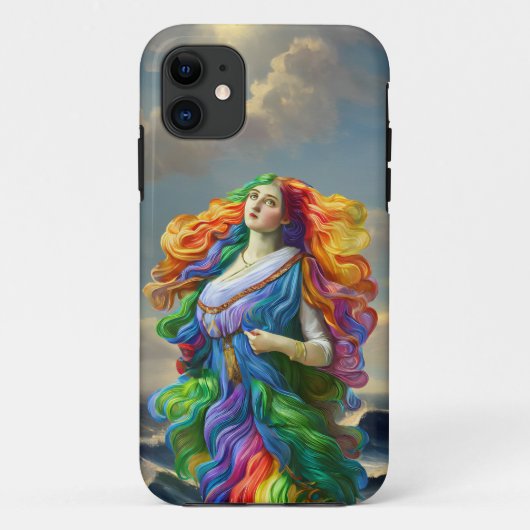 Rainbow Goddess digitale Malerei Originalkunst Case-Mate iPhone Hülle (Rückseite)