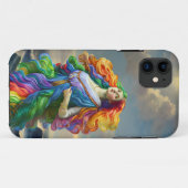 Rainbow Goddess digitale Malerei Originalkunst Case-Mate iPhone Hülle (Rückseite (Horizontal))