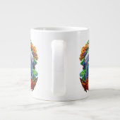 Rainbow Goddess digitale Malerei Originalkunst Jumbo-Tasse (Rückseite)