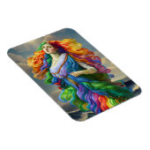 Rainbow Goddess digitale Malerei Originalkunst Magnet (Rechte Seite)