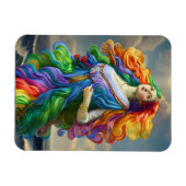 Rainbow Goddess digitale Malerei Originalkunst Magnet (Horizontal)