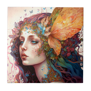 Rainbow Goddess Fantasy Art Fliese