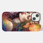 Rainbow Goddess Fantasy Art iPhone Hülle (Rückseite (Horizontal))