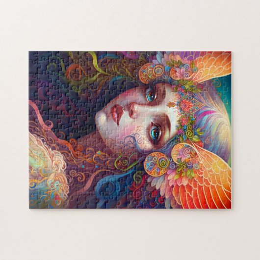 Rainbow Goddess Fantasy Art Jigsaw Puzzle (Horizontal)