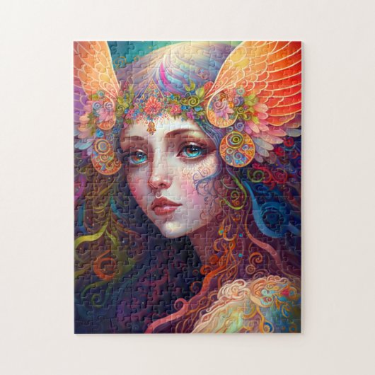 Rainbow Goddess Fantasy Art Jigsaw Puzzle (Vertikal)