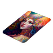 Rainbow Goddess Fantasy Art Magnet (Linke Seite)