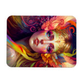 Rainbow Goddess Fantasy Art Magnet (Horizontal)