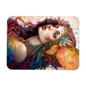Rainbow Goddess Fantasy Art Magnet (Horizontal)