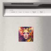 Rainbow Goddess Fantasy Art Magnet (In Situ (Geschirrspüler))