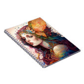Rainbow Goddess Fantasy Art Notizblock (Rechte Seite)
