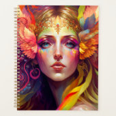 Rainbow Goddess Fantasy Art Planer (Vorderseite)