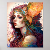 Rainbow Goddess Fantasy Art Poster (Vorne)
