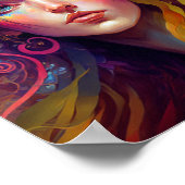 Rainbow Goddess Fantasy Art Poster (Ecke)