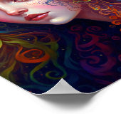 Rainbow Goddess Fantasy Art Poster (Ecke)