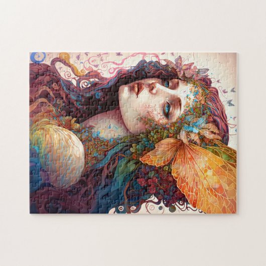 Rainbow Goddess Fantasy Art Puzzle (Horizontal)