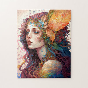 Rainbow Goddess Fantasy Art Puzzle