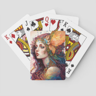 Rainbow Goddess Fantasy Art Spielkarten