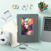 Rainbow Goddess Fantasy Art Sticker (iPad Hülle)