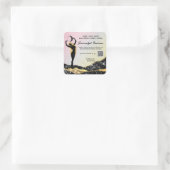 *~* Rainbow Goddess Intention Zauber AP24 Ombre Quadratischer Aufkleber (Tasche)