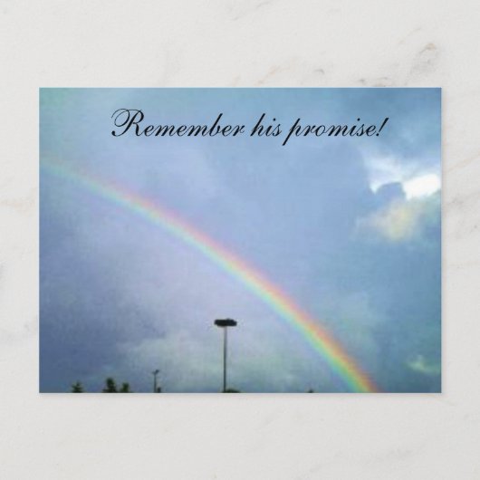 RAINBOW GODS VERSPRECHEN Postkarte (Vorderseite)