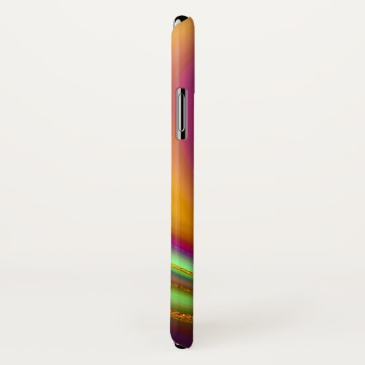 Rainbow Gold Marble Agate Monogram Case-Mate iPhone Hülle (Hinten/Rechts)