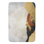 Rainbow Gold Metallic Mountain Bright Sun Landscap Badematte (Vorderseite Vertikal)