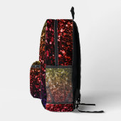 Rainbow-gold-rote lila Imitate Glitzer Glitzern Bedruckter Rucksack (Rechts)